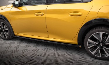 Тюнинговые листвы (накладки) на пороги Peugeot 208 Mk2 версия GT фото