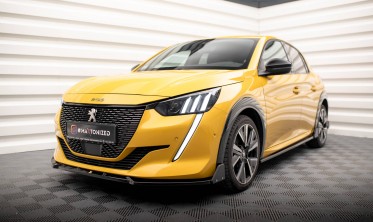 Нижний диффузор + накладки на передний бампер Peugeot 208 Mk2 GT фото