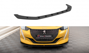 Передний диффузор на бампер Street Pro Peugeot 208 GT Mk2  фото