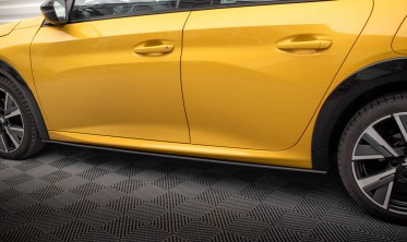 Боковые листвы под пороги Street Pro Peugeot 208 GT Mk2 фото