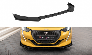 Диффузор + накладки на передний бампер Street Pro Peugeot 208 GT Mk2 фото