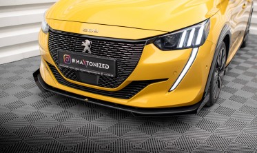 Диффузор + накладки на передний бампер Street Pro Peugeot 208 GT Mk2 фото