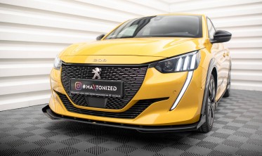 Диффузор + накладки на передний бампер Street Pro Peugeot 208 GT Mk2 фото