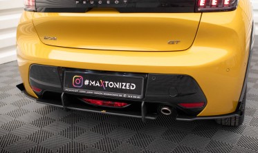 Диффузор + боковые накладки на задний бампер Street Pro Peugeot 208 GT Mk2 фото