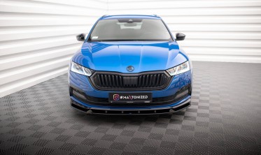 Тюнінгова накладка на передній бампер Skoda Octavia Mk4 Sportline вер. 1 фото