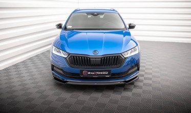 Нижня накладка під передній бампер Skoda Octavia Mk4 Sportline вер. 2 фото