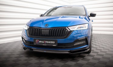 Нижня накладка під передній бампер Skoda Octavia Mk4 Sportline вер. 2 фото