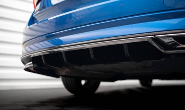 Тюнинговая накладка на задний бампер Skoda Octavia Mk4 версия Sportline фото