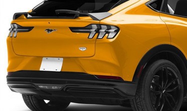 Спойлер крышки багажника ford mustang mach-e (2021-2023) gloss black v1 фото
