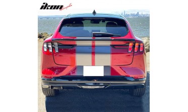 Спойлер кришки багажника ford mustang mach-e (2021-2023) gloss black v2 фото