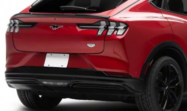Спойлер кришки багажника ford mustang mach-e (2021-2023) gloss black v2 фото