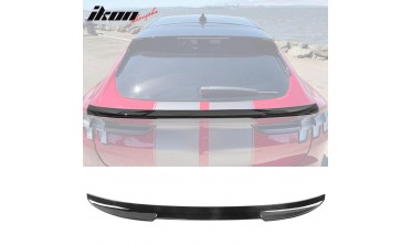 Спойлер кришки багажника ford mustang mach-e (2021-2023) gloss black v2 фото