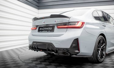 Центральная накладка на задний бампер BMW M340i G20 / G21 послерестайл фото