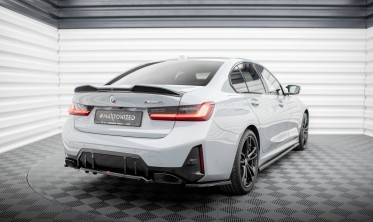 Боковые тюнинг накладки на задний бампер BMW M340i G20 / G21 рестайл фото