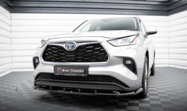 Тюнинговая накладка на передний бампер Toyota Highlander Mk4 фото