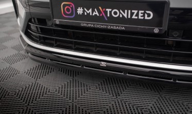 Тюнинговая накладка (диффузор) под передний бампер Volkswagen Taigo Mk1 R-Line фото