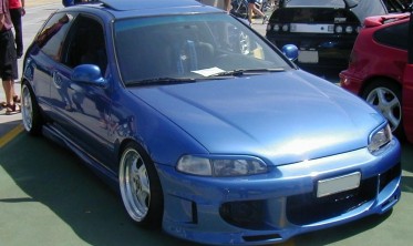 Накладки на фари (реснічки) Honda Civic V (1991-1995) фото