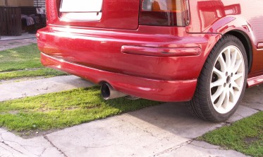 Тюнинговая накладка на задний бампер Honda Civic (1995-2001) фото