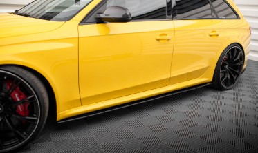 Бічні тюнінгові накладки (лістви) під пороги Street Pro Audi RS4 B8 післярестайл фото