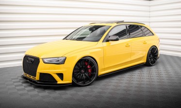 Бічні тюнінгові накладки (лістви) під пороги Street Pro Audi RS4 B8 післярестайл фото