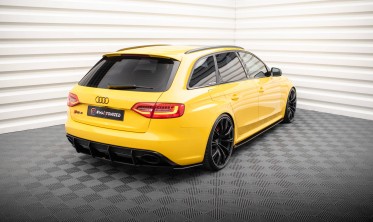 Боковые тюнинг накладки на задний бампер Street Pro Audi RS4 B8 рестайл фото