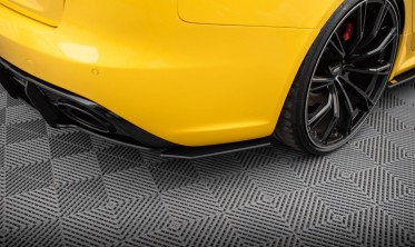 Боковые тюнинг накладки на задний бампер Street Pro Audi RS4 B8 рестайл фото