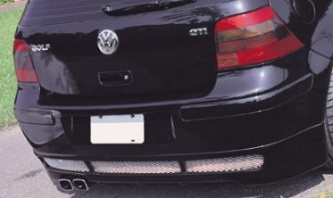 Тюнинговая накладка заднего бампера VW Golf 4  фото