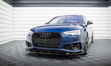Тюнінгова накладка на передній бампер Audi A4 Competition B9 вер. 1 фото