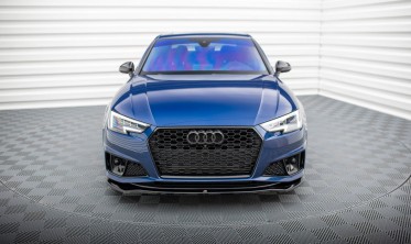 Нижняя накладка на передний бампер Audi A4 B9 Competition вер. 2 фото