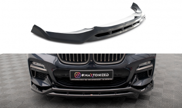 Нижня накладка на передній бампер BMW X4 G02 M-Pack вер. 2 фото