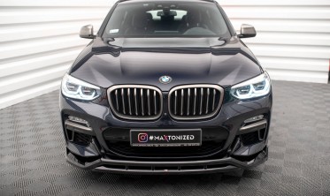 Нижня накладка на передній бампер BMW X4 G02 M-Pack вер. 2 фото