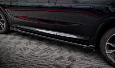 Боковые листвы (накладки) под пороги BMW X4 G02 M-Pack вер. 2 фото