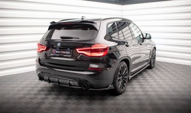 Бічні тюнінг накладки на задній бампер BMW X3 G01 фото