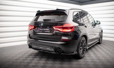 Бічні тюнінг накладки на задній бампер BMW X3 G01 фото