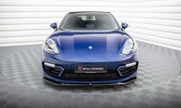 Тюнинговая накладка на передний бампер Porsche Panamera E-Hybrid 971 послерестайл вер. 1 фото