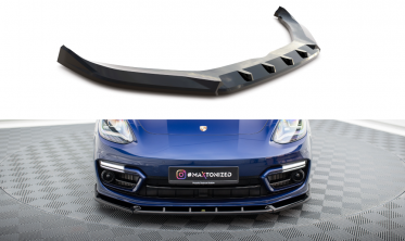 Нижний диффузор на передний бампер Porsche Panamera 971 рестайл вер. 2 фото