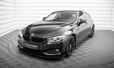 Передній дифузор із бічними накладками під бампер Street Pro BMW 4 Gran Coupe F36 фото