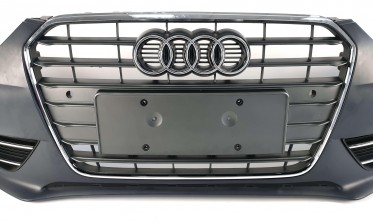 Тюнінг передній бампер Audi A4 B8 (з місцем під парктроніки) фото