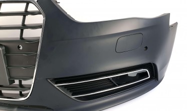 Тюнінг передній бампер Audi A4 B8 (з місцем під парктроніки) фото