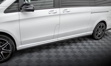 Боковые тюнинг накладки на пороги Mercedes-Benz V-Class Extra Long AMG-Line W447 рестайл фото