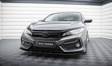 Передний диффузор под бампер Street Pro Honda Civic Sport Mk10 фото