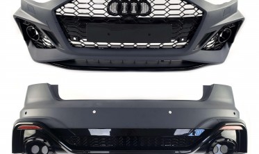 Тюнинг комплект обвеса в стиле RS на Audi A4 B9 фото