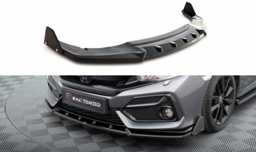 Диффузор с накладками на передний бампер Honda Civic Sport Mk10 фото