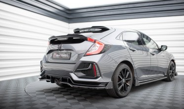 Задній дифузор + бічні накладки на бампер Honda Civic Mk10 Sport фото