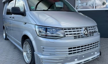Накладки элероны переднего бампера VW T6 Sportline фото