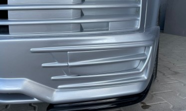 Накладки элероны переднего бампера VW T6 Sportline фото