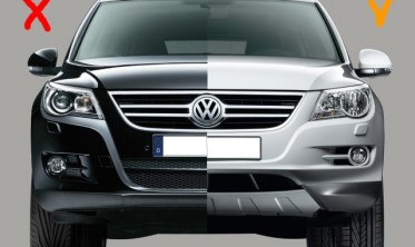 Накладка переднего бампера VW Tiguan Track&Field фото