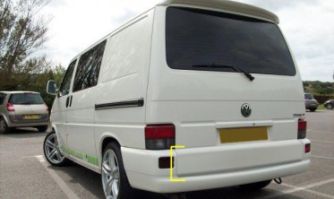 Накладка на нижній край задніх дверей VW T4 ляда фото