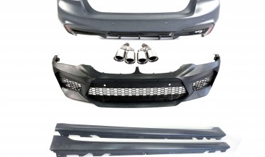Комплект обвісу з насадками в стилі M5 F90 для BMW 5 Series G30 фото