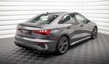 Бічні тюнінг накладки на задній бампер Audi S3 8Y Sedan фото